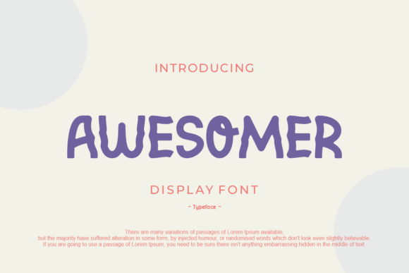 Awesomer: A Quirky Sans Serif for Playful Brand Identity Projects