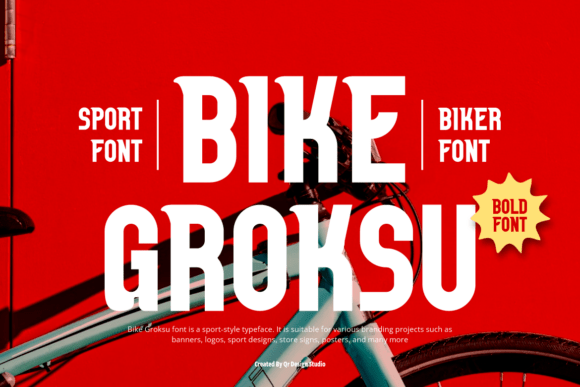 Bike Groksu: The Perfect Display Font for Small Business Branding