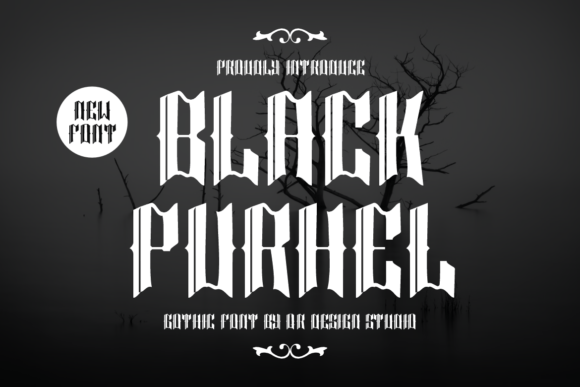 Black Purhel: A Gothic Display Font for Editorial Elegance