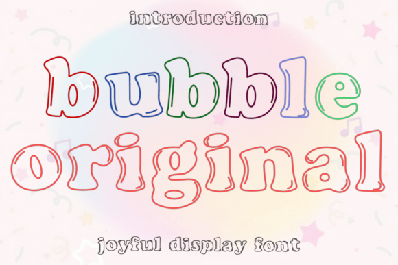 Bubble Original: A Festive Display Typeface for Holiday Branding