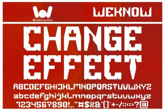 Change Effect Typeface: A Futuristic Display Font for Digital Brands