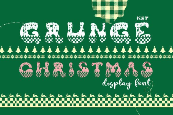 Grunge Christmas: A Creative Font for Festive Campaigns