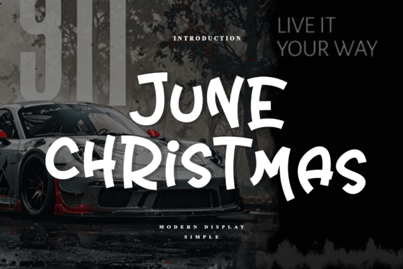 June Christmas: The Perfect Handwritten Display Typeface for Seasonal Creations