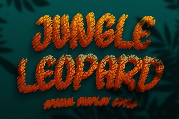 Jungle Leopard Typeface: A Bold Display Font for Creative Branding