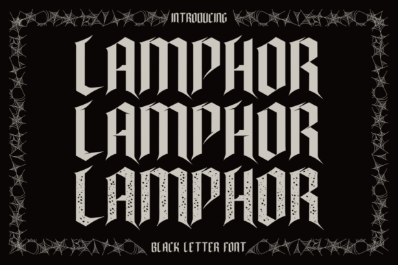 Lamphor: The Blackletter Typeface for High-Impact Digital Campaigns