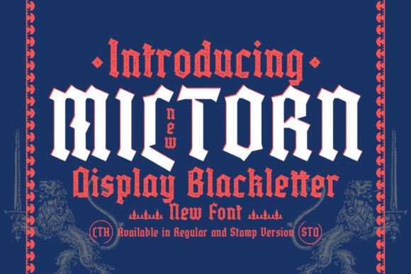 Miltorn: A Refined Blackletter Typeface for Editorial Branding