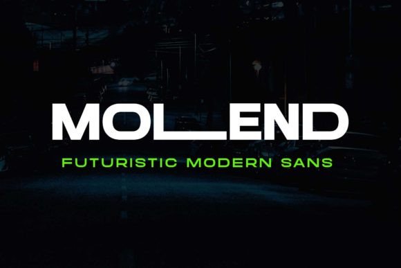 Molend Typeface Review: Custom Widths for Futuristic Brand Identity
