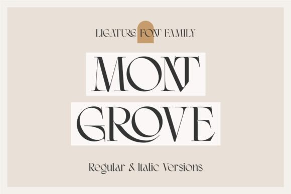 Montgrove: A Serif Typeface for Handmade Branding