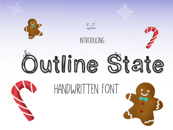 Outline State: A Whimsical Handwritten Font for Editorial Design