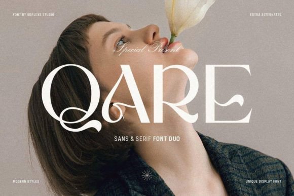 Qare: A Modern Serif Font for Editorial Design