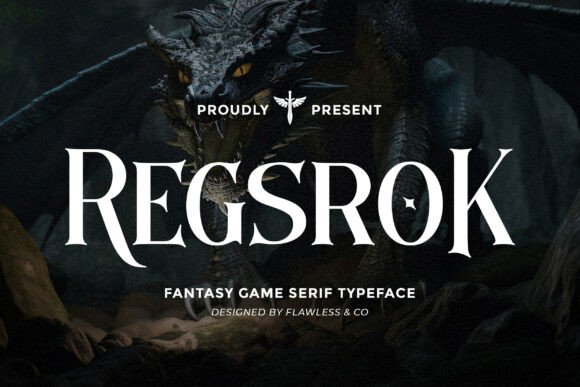Regsrok Typeface: Elevate Handmade Labels and Craft Designs