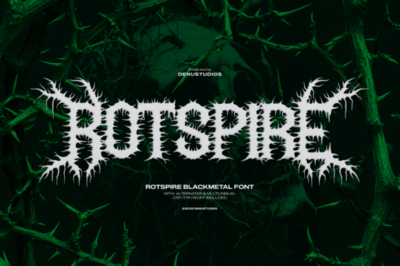 Rotspire Black Metal: A Web Designer’s Take on Extreme Display Typography