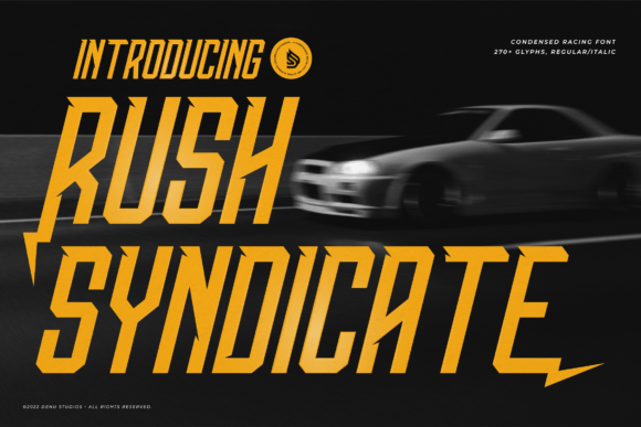 Rush Syndicate: The High-Velocity Typeface for Bold Campaigns
