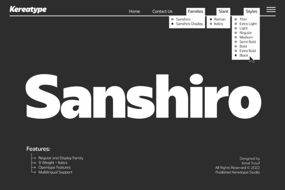 Sanshiro: The Geometric Sans Serif for Modern Editorial Design