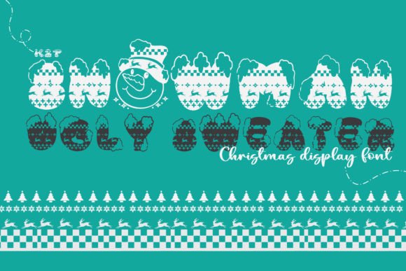 Snowman Ugly Sweater: A Festive Display Typeface for Holiday Branding