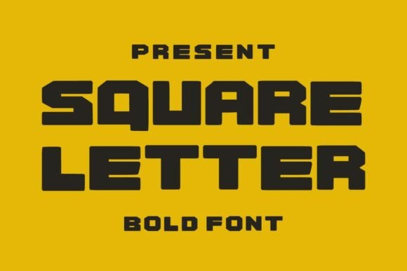 Square Letter: The Friendly Display Font for Modern Branding
