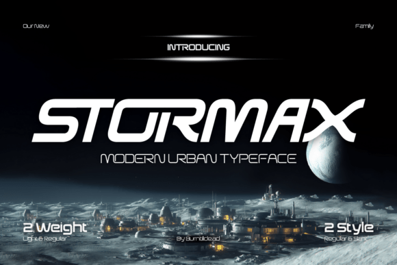 Stormax: The Futuristic Sans Serif Typeface for Modern Digital Brands