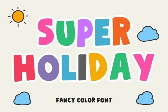 Super Holiday: The Vibrant Display Typeface for Modern Editorial Design