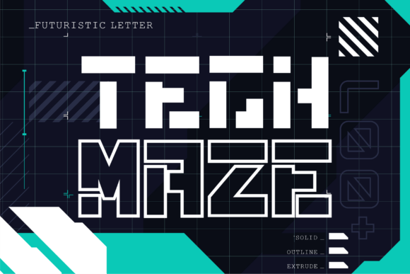 Techmaze: The Display Typeface for Scroll-Stopping Visuals