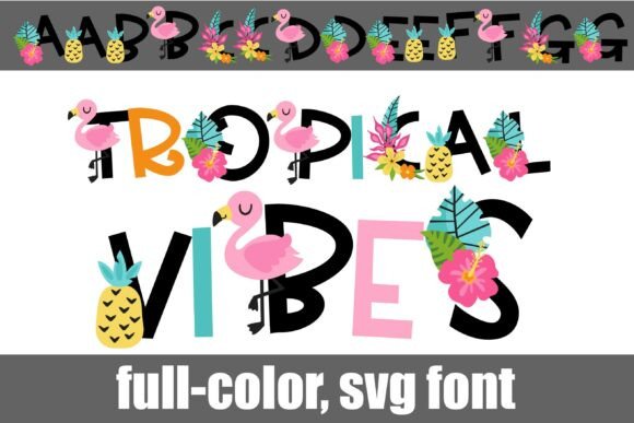 Tropical Vibes Color: A Creative Font for Vibrant Branding Projects
