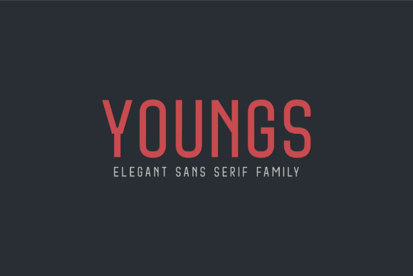 Youngs Typeface: The Edgy Sans Serif for Bold Campaign Visuals